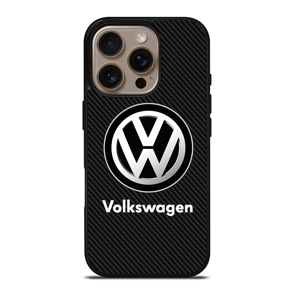 VOLKSWAGEN VW CARBON LOGO iPhone 16 Pro Case Cover