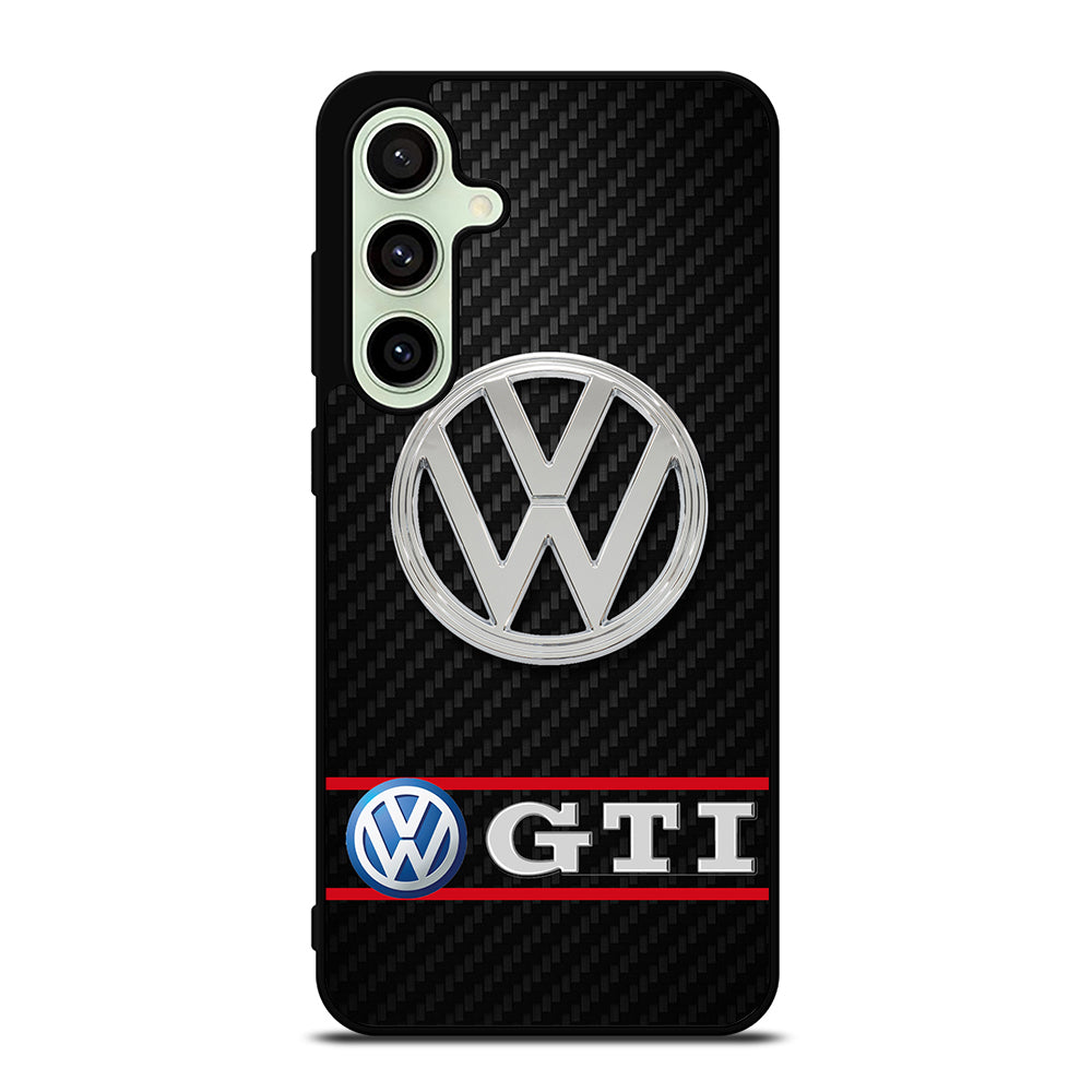 VW VOLKSWAGEN GTI CARBON LOGO Samsung Galaxy S24 FE Case Cover