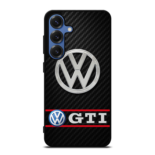VW VOLKSWAGEN GTI CARBON LOGO Samsung Galaxy S25 Case Cover