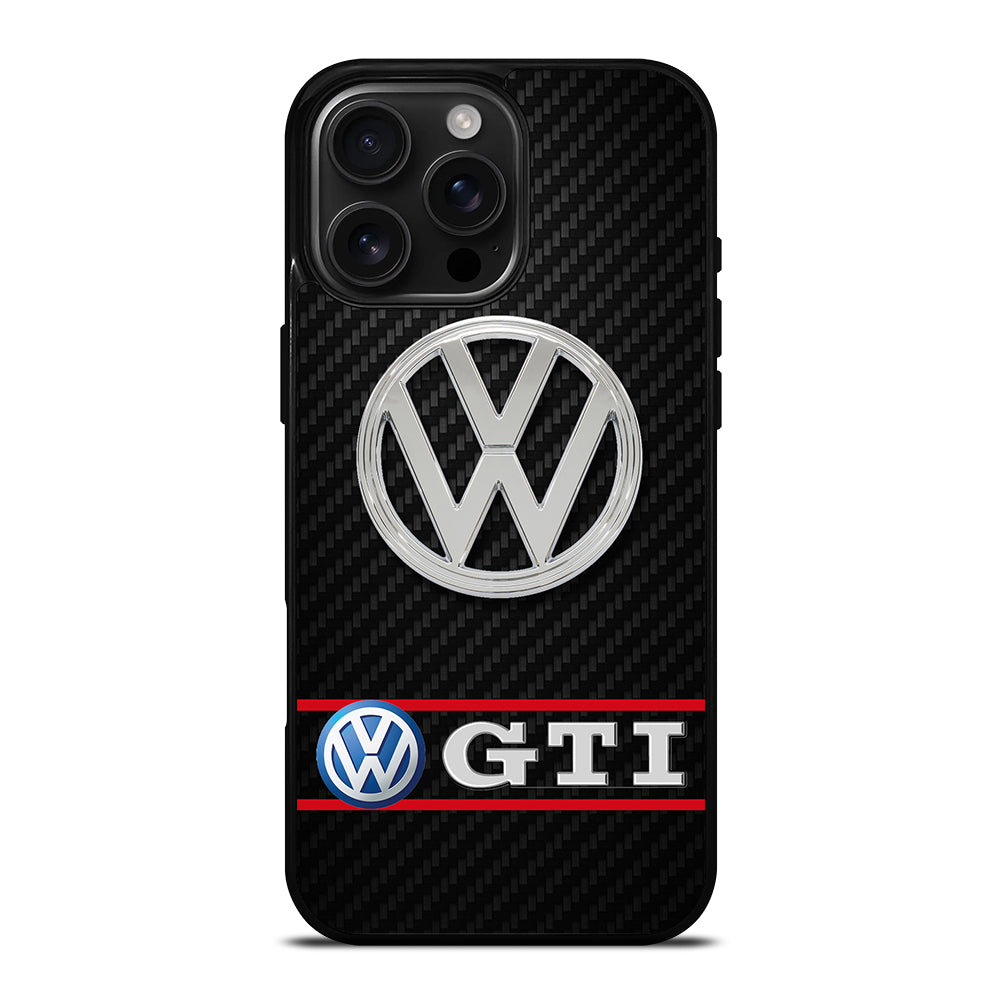 VW VOLKSWAGEN GTI CARBON LOGO iPhone 16 Pro Max Case Cover