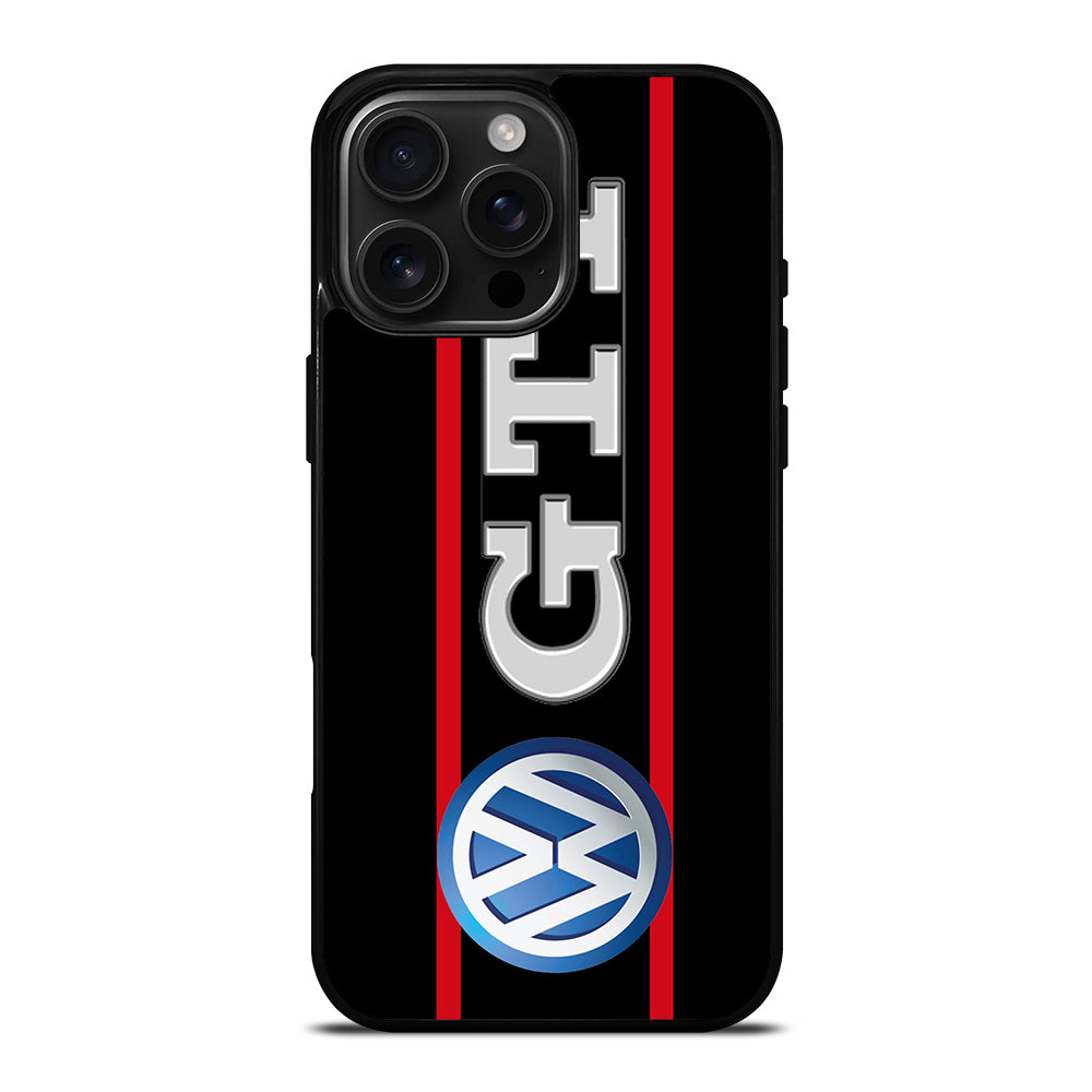 VW VOLKSWAGEN GTI STRIPE LOGO iPhone 16 Pro Max Case Cover