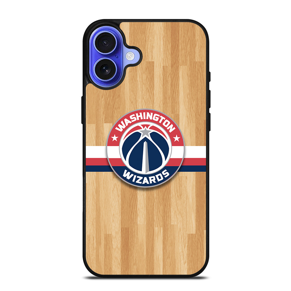 WASHINGTON WIZARDS WOODEN LOGO iPhone 16 Case Cover