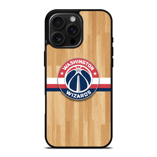 WASHINGTON WIZARDS WOODEN LOGO iPhone 16 Pro Max Case Cover