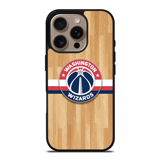 WASHINGTON WIZARDS WOODEN LOGO iPhone 16 Pro Case Cover