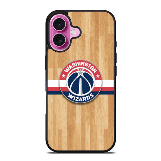 WASHINGTON WIZARDS WOODEN LOGO iPhone 16 Plus Case Cover