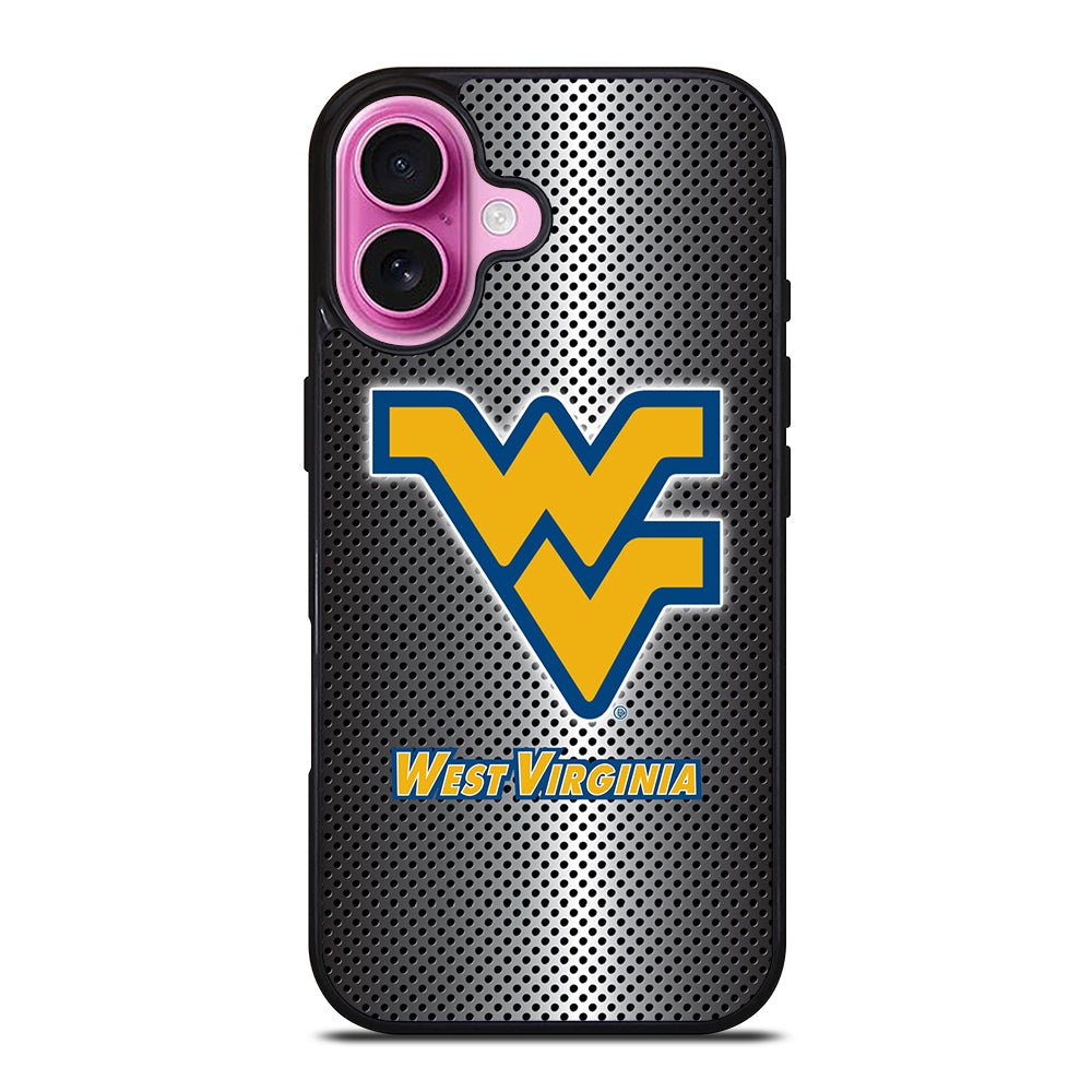 WEST VIRGINIA MOUNTAINEERS METAL LOGO iPhone 16 Plus Case Cover