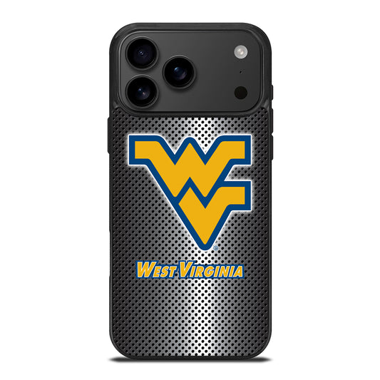 WEST VIRGINIA MOUNTAINEERS METAL LOGO iPhone 17 Pro Max Case Cover