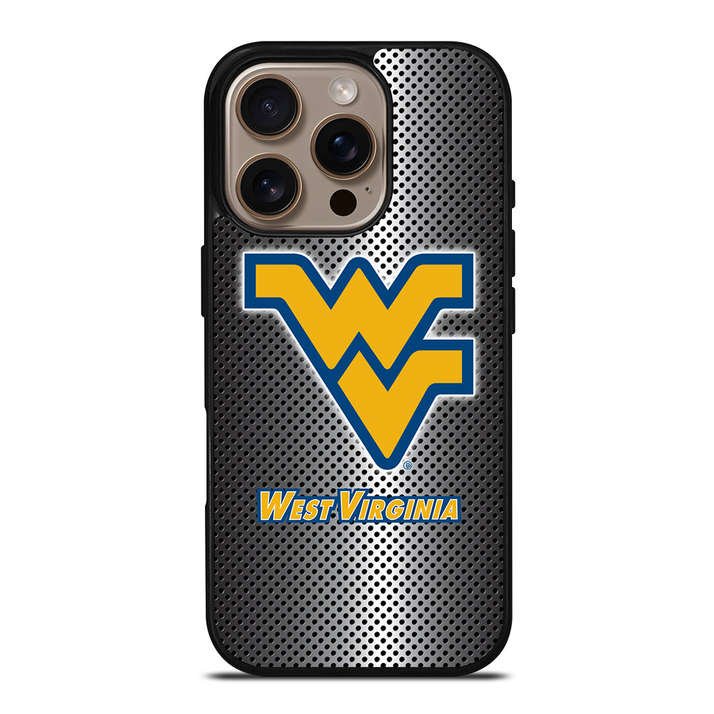 WEST VIRGINIA MOUNTAINEERS METAL LOGO iPhone 16 Pro Case Cover