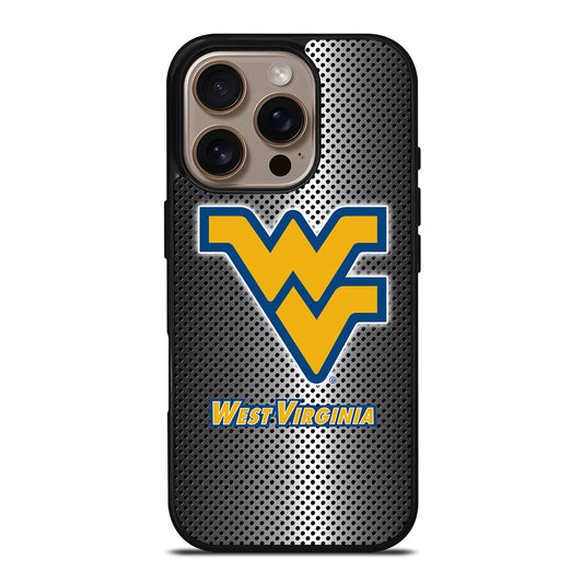 WEST VIRGINIA MOUNTAINEERS METAL LOGO iPhone 16 Pro Case Cover