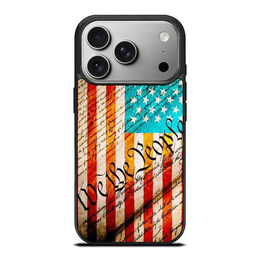 WE THE PEOPLE AMERICAN FLAG iPhone 17 Pro Case Cover