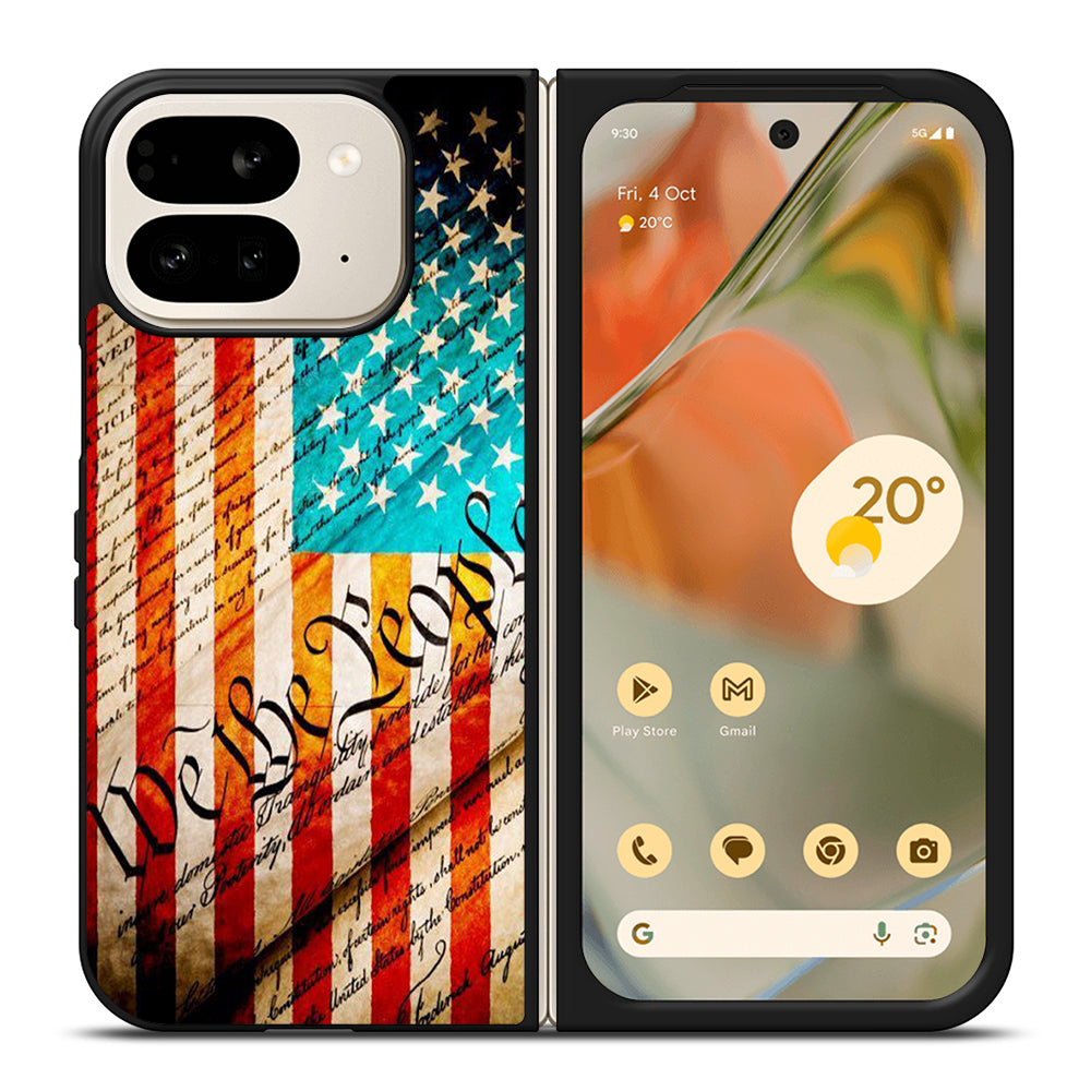 WE THE PEOPLE AMERICAN FLAG Google Pixel 9 Pro Fold Case Cover