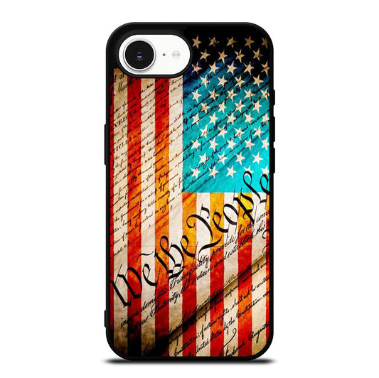WE THE PEOPLE AMERICAN FLAG iPhone 16e Case Cover