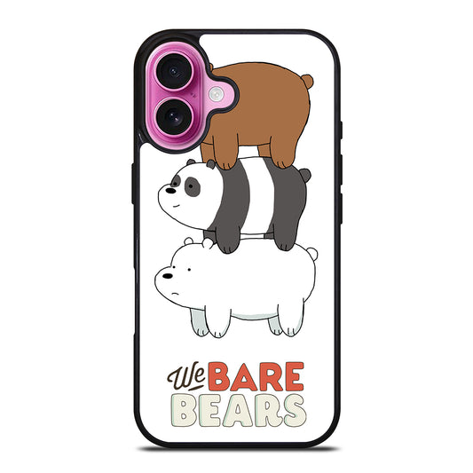 WHO WE BEAR PANDA BEAR CARTOON iPhone 16 Plus Case Cover