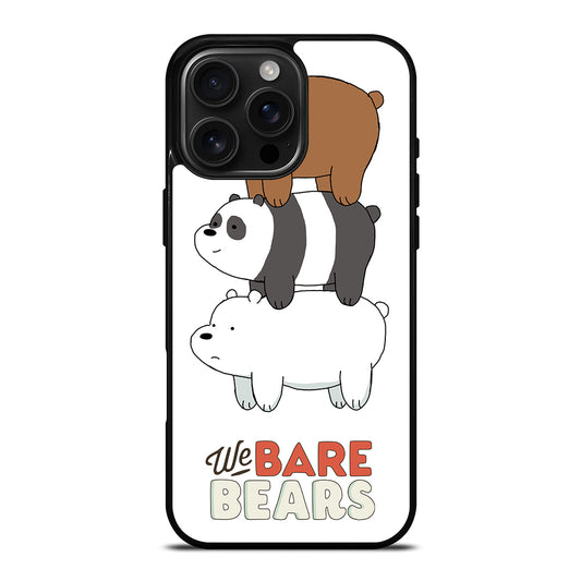 WHO WE BEAR PANDA BEAR CARTOON iPhone 16 Pro Max Case Cover