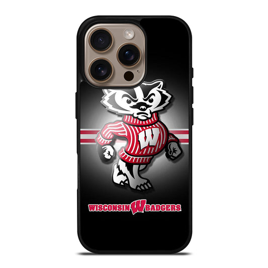 WISCONSIN BADGERS FOOTBALL 1 iPhone 16 Pro Case Cover