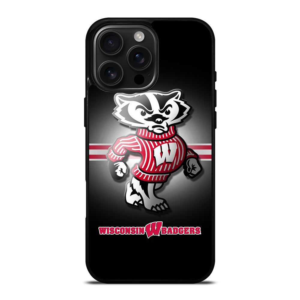 WISCONSIN BADGERS FOOTBALL 1 iPhone 16 Pro Max Case Cover