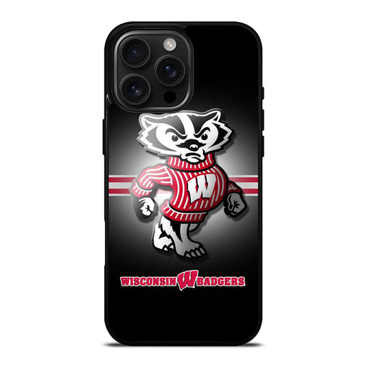 WISCONSIN BADGERS FOOTBALL 1 iPhone 16 Pro Max Case Cover