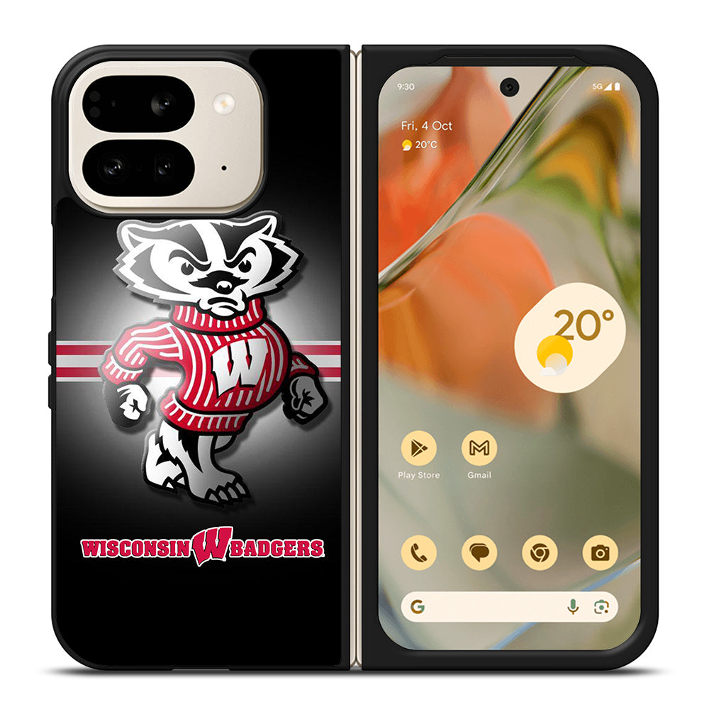 WISCONSIN BADGERS FOOTBALL 1 Google Pixel 9 Pro Fold Case Cover