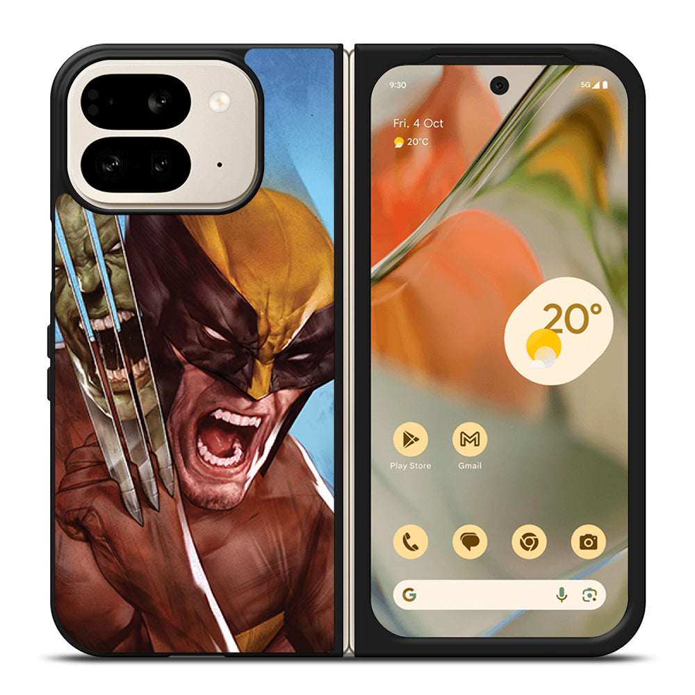 WOLVERINE VS HULK MARVEL Google Pixel 9 Pro Fold Case Cover