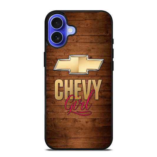 WOODEN CHEVY GIRL iPhone 16 Case Cover