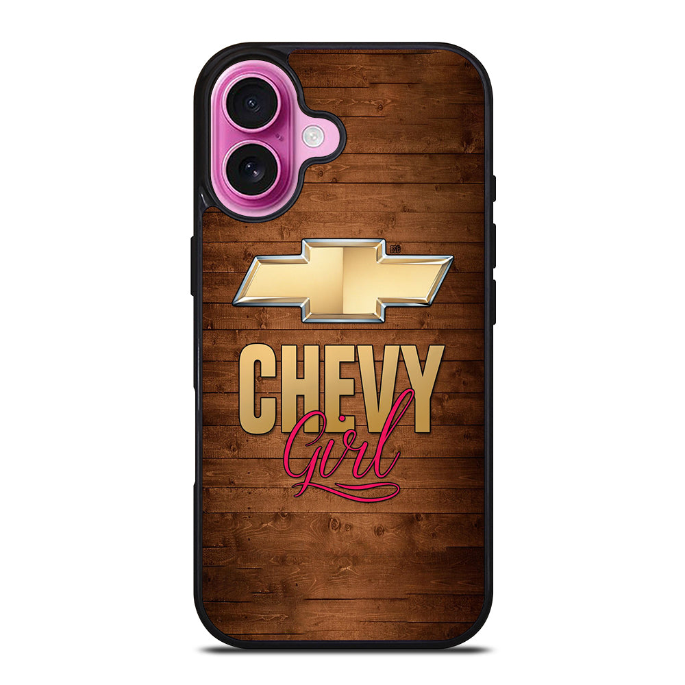 WOODEN CHEVY GIRL iPhone 16 Plus Case Cover