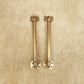 Pair of Vintage Gold Pipe Door Handle Pull