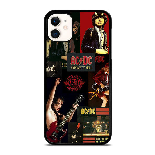 ACDC ROCK BAND COLLAGE iPhone 11 Case Cover