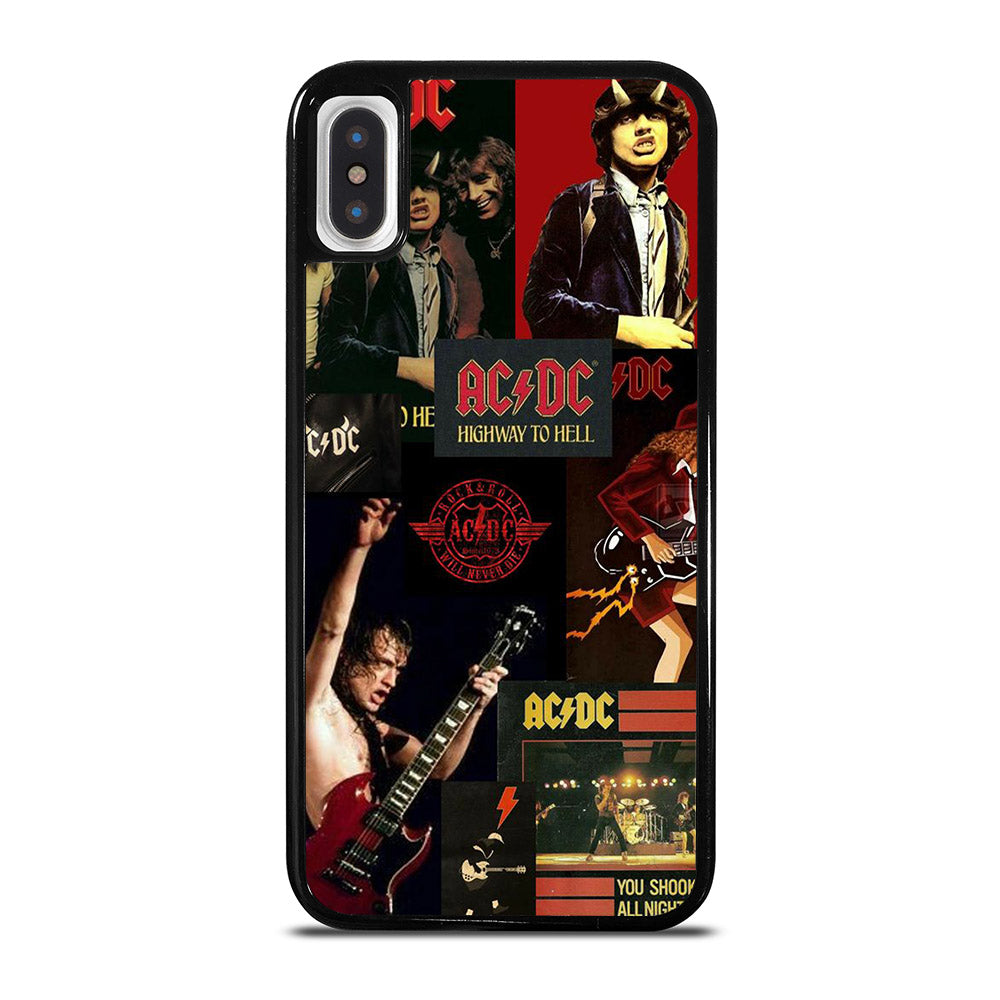 ACDC ROCK BAND COLLAGE iPhone X / XS Case Cover