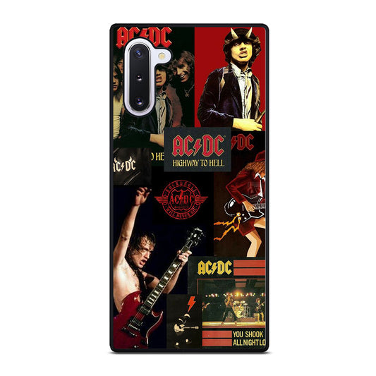 ACDC ROCK BAND COLLAGE Samsung Galaxy Note 10 Case Cover