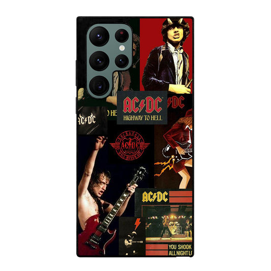 ACDC ROCK BAND COLLAGE Samsung Galaxy S22 Ultra Case Cover