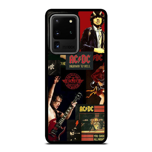 ACDC ROCK BAND COLLAGE Samsung Galaxy S20 Ultra Case Cover