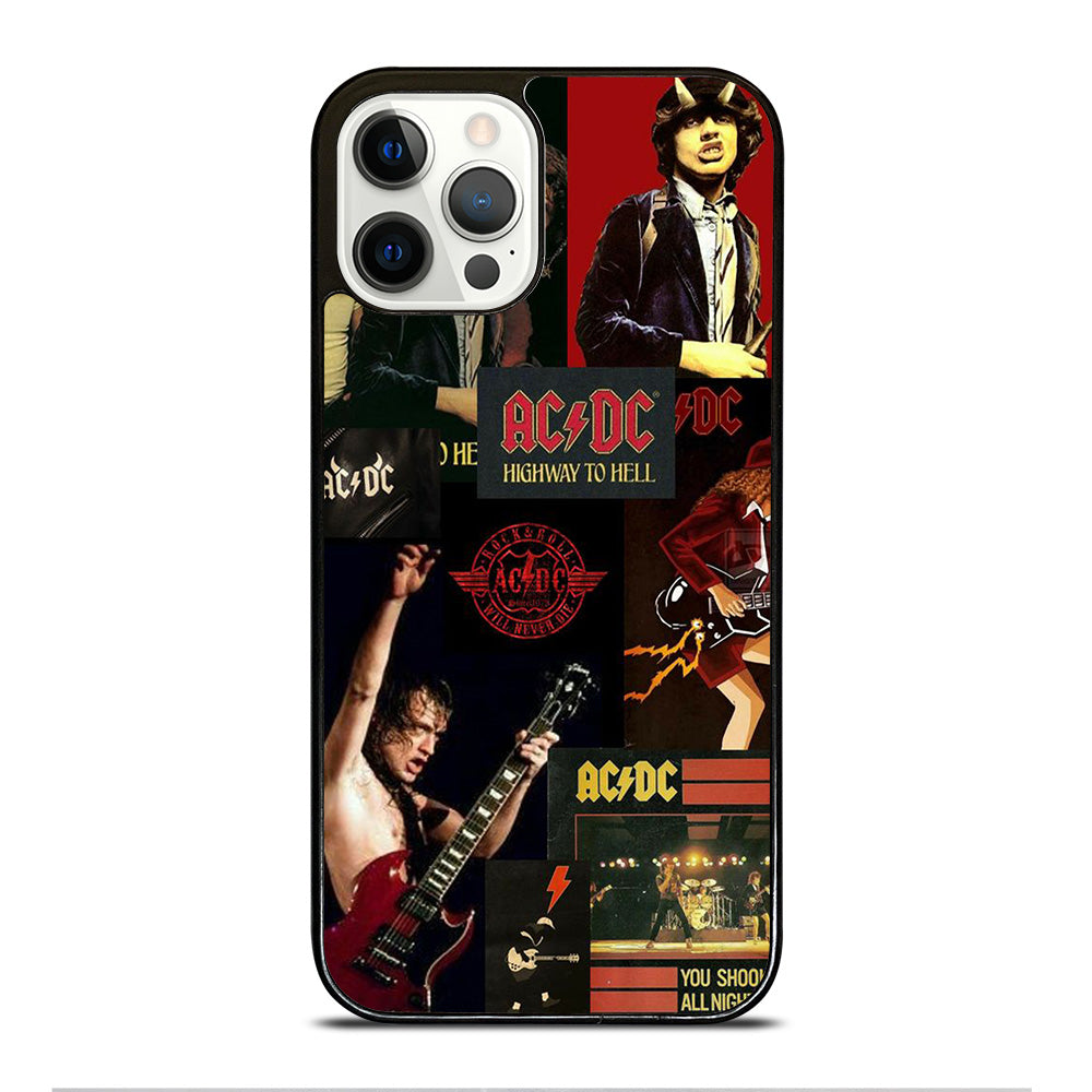 ACDC ROCK BAND COLLAGE iPhone 12 Pro Case Cover