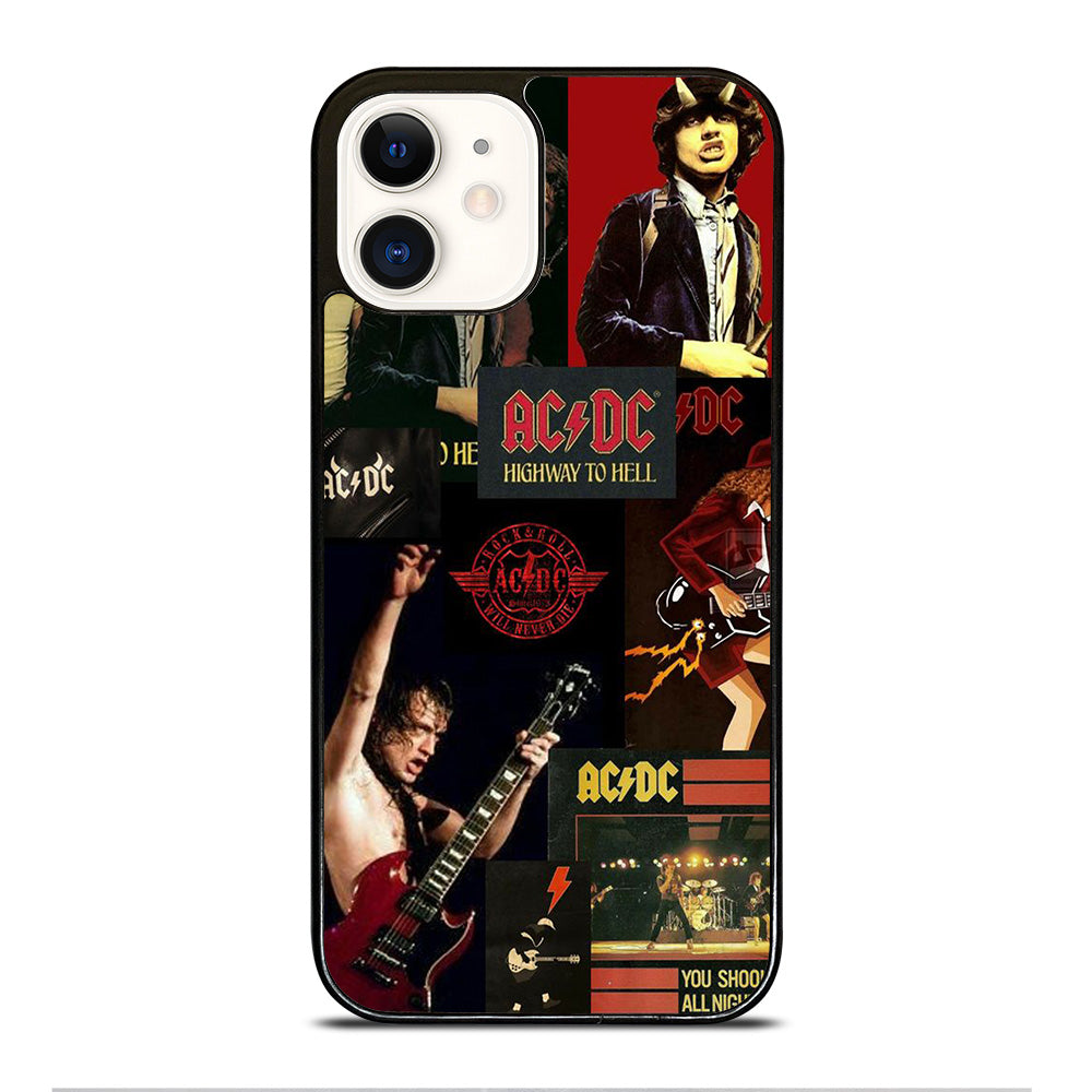 ACDC ROCK BAND COLLAGE iPhone 12 Case Cover