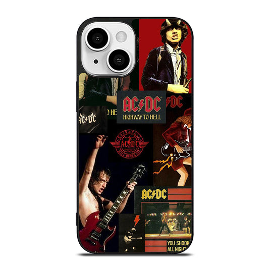 ACDC ROCK BAND COLLAGE iPhone 13 Mini Case Cover