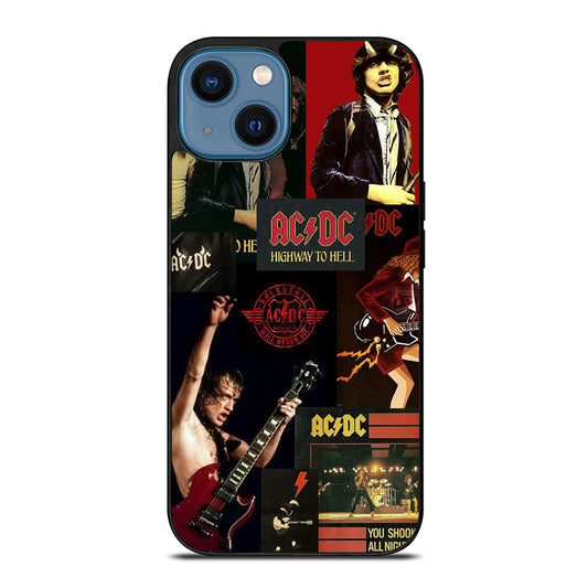 ACDC ROCK BAND COLLAGE iPhone 14 Case Cover