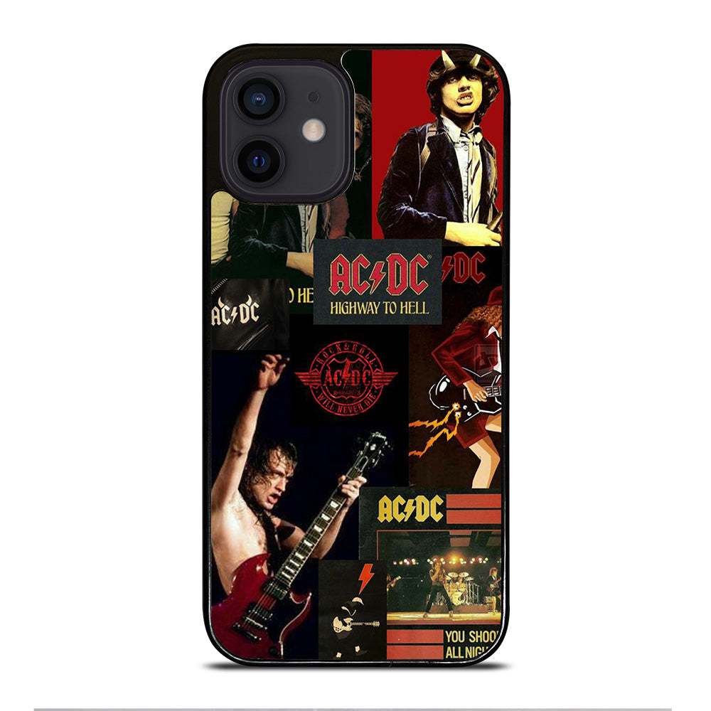 ACDC ROCK BAND COLLAGE iPhone 12 Mini Case Cover