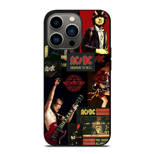 ACDC ROCK BAND COLLAGE iPhone 13 Pro Case Cover