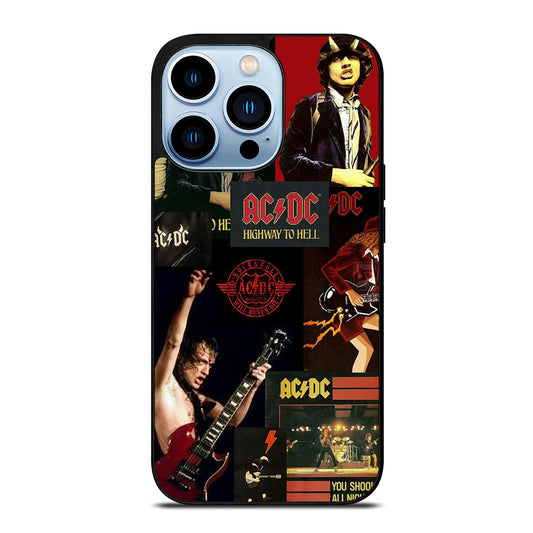 ACDC ROCK BAND COLLAGE iPhone 13 Pro Max Case Cover