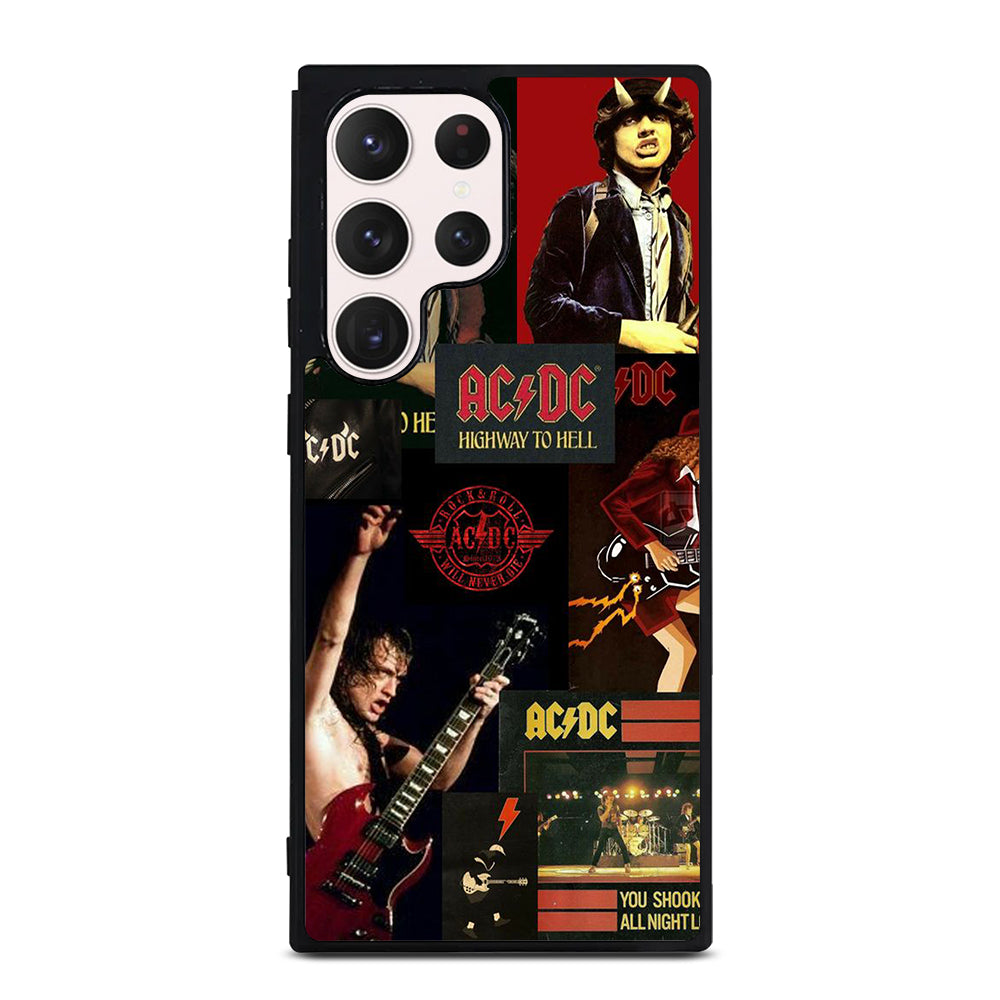 ACDC ROCK BAND COLLAGE Samsung Galaxy S23 Ultra Case Cover