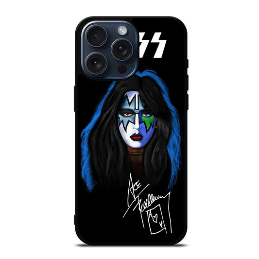ACE FREHLEY SIGNATURE KISS BAND iPhone 15 Pro Max Case Cover