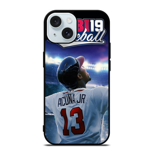 ACUNA JR ATLANTA BRAVES 13 BASEBALL iPhone 15 Case Cover