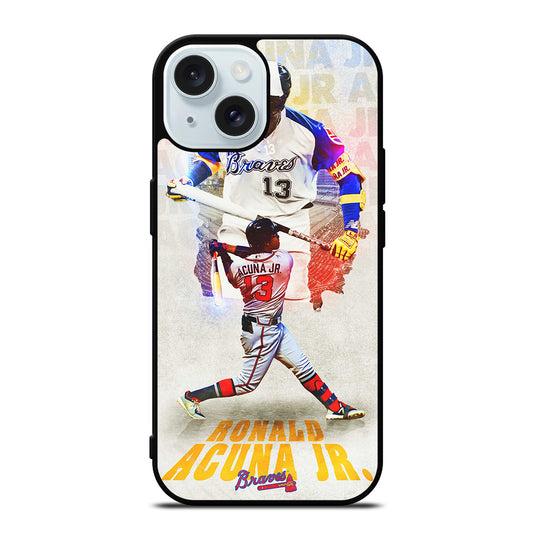 ACUNA JR ATLANTA BRAVES NBA iPhone 15 Case Cover