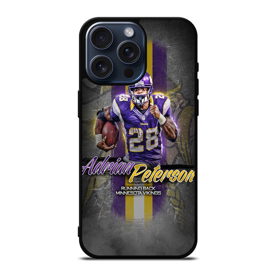 ADRIAN PETERSON 28 FOOTBALL iPhone 15 Pro Max Case Cover