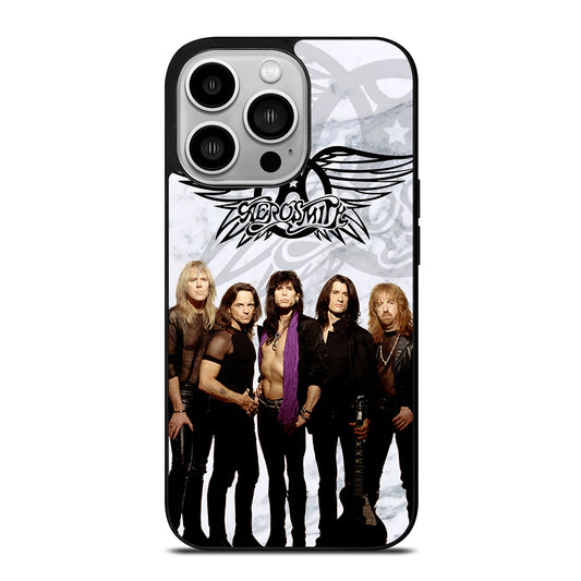 AEROSMITH ROCK BAND MARBLE iPhone 14 Pro Case Cover