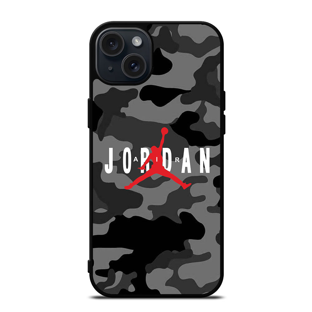 AIR JORDAN CAMO 1 iPhone 15 Plus Case Cover