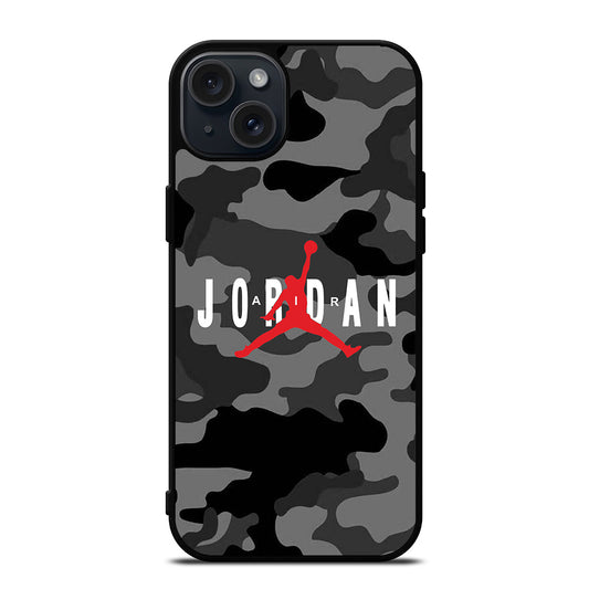 AIR JORDAN CAMO 1 iPhone 15 Plus Case Cover