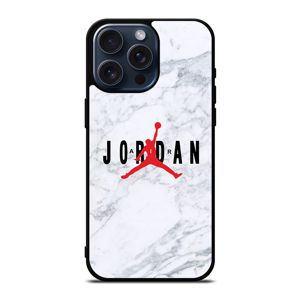 AIR JORDAN MARBLE LOGO iPhone 15 Pro Max Case Cover