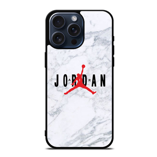 AIR JORDAN MARBLE LOGO iPhone 15 Pro Max Case Cover