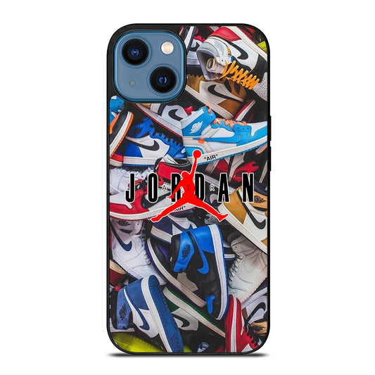 AIR JORDAN SHOES PATTERN LOGO iPhone 14 Case Cover