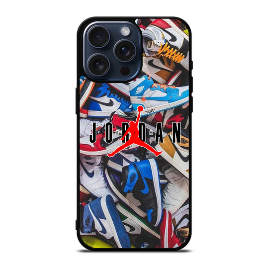 AIR JORDAN SHOES PATTERN LOGO iPhone 15 Pro Max Case Cover